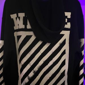 Off-White FW16 Virgil Abloh Zip Jacket Hoodie